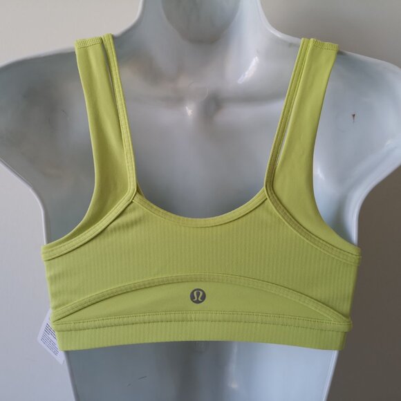 NWT LULULEMON LEVI Yellow Buttery Soft Nulu A/B Cup Love To Layer Bra 8 - Picture 4 of 7